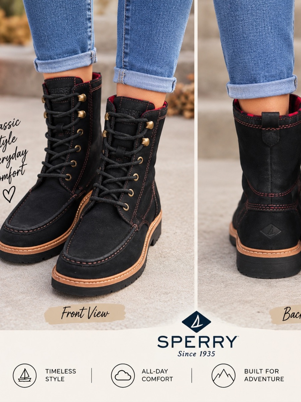 Sperry boots 8.5